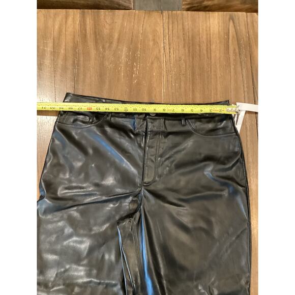 Joie Black Faux Leather Pants Limited Edition Size 16 NWT - Picture 5 of 10